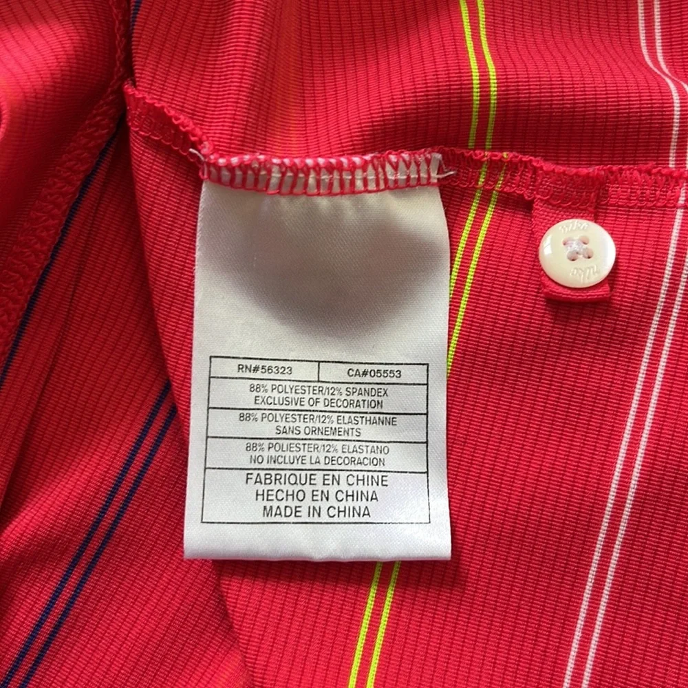 NIKE GOLF Ladies Sleeveless Striped Polo